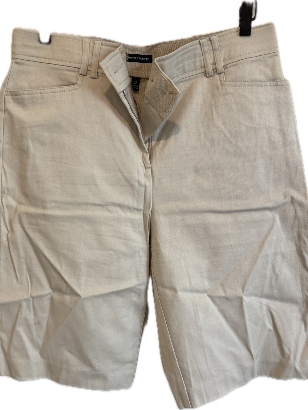 Counterparts Light Cream High-Rise Bermuda Shorts